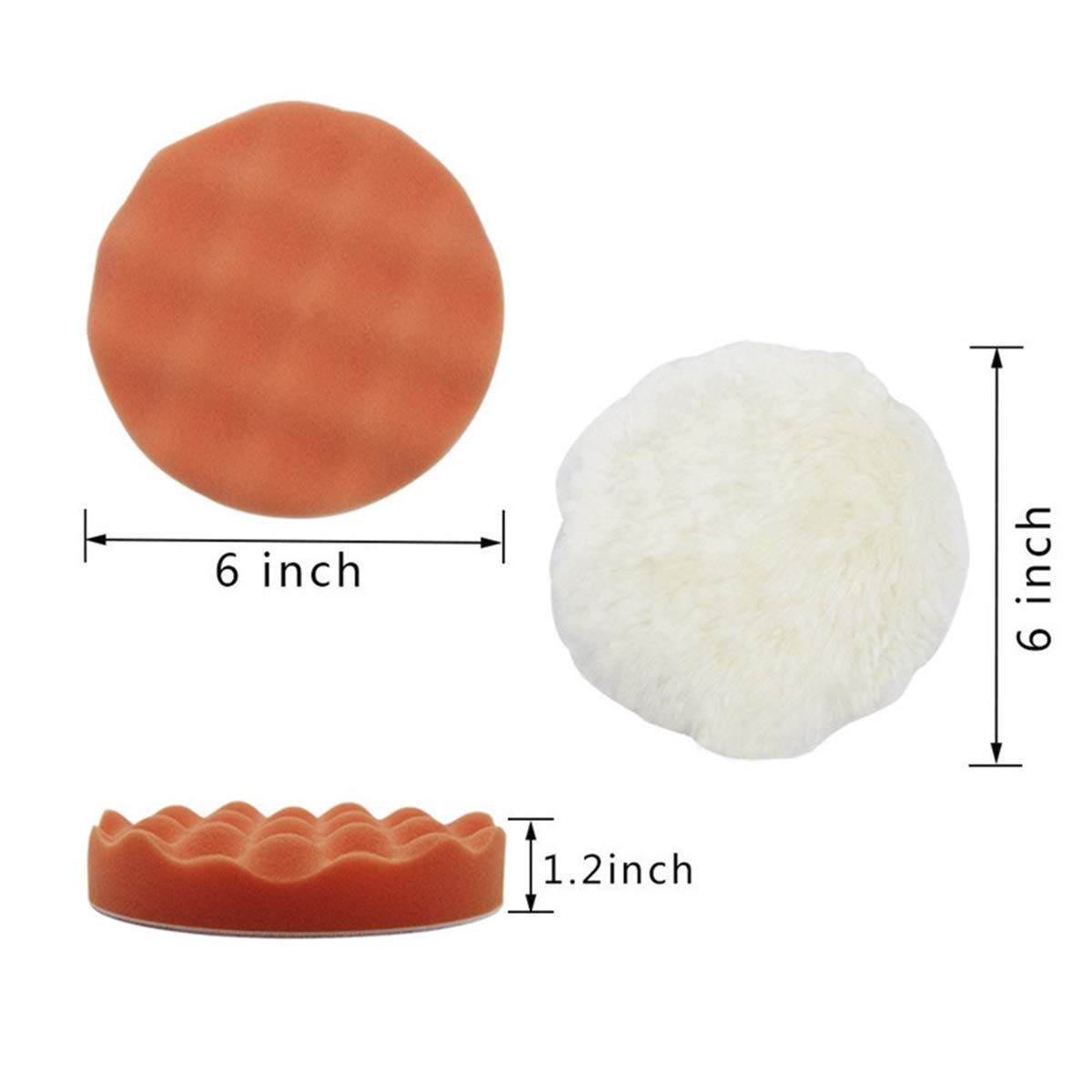 3/5/6-calowe gąbkowe podkładki – Polish Pad Set Buffer recenzja i cena