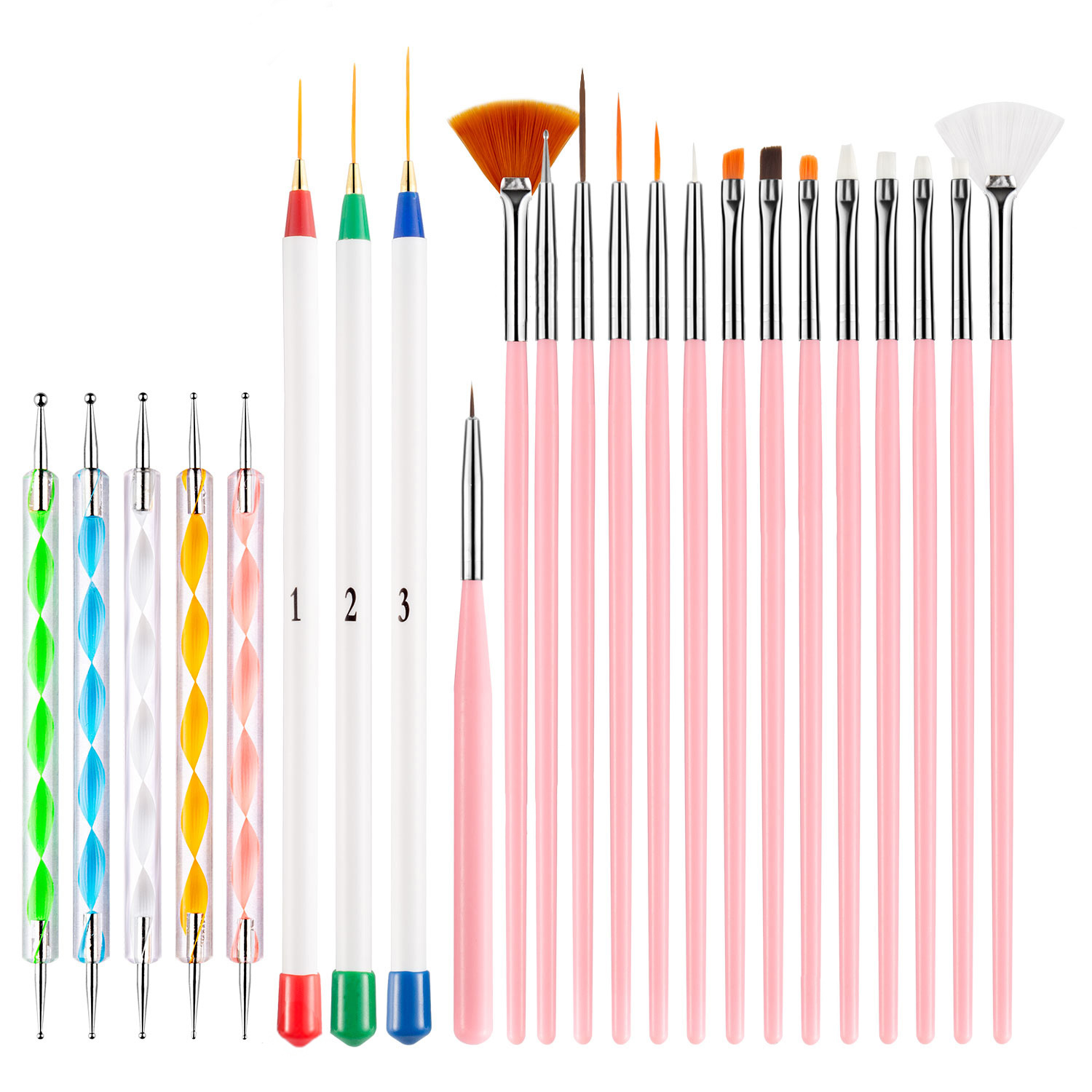 Zestaw 23 pędzli do zdobienia  – Detailing Brush Set recenzja i cena